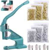 Heavy Duty Hand Press Grommet Eyelet Machine Punch Tool with 2 Dies